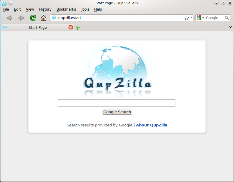 Portable QupZilla 2.1.0 software screenshot