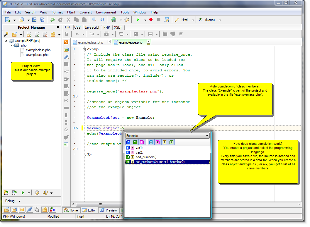 Portable RJ TextEd 12.10 software screenshot