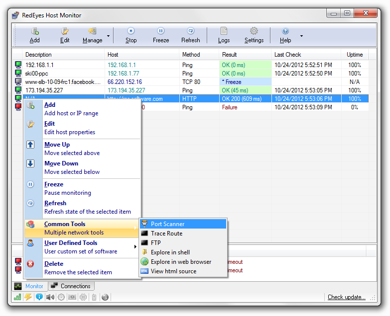 Portable RedEyes 2.21.0.2184 software screenshot