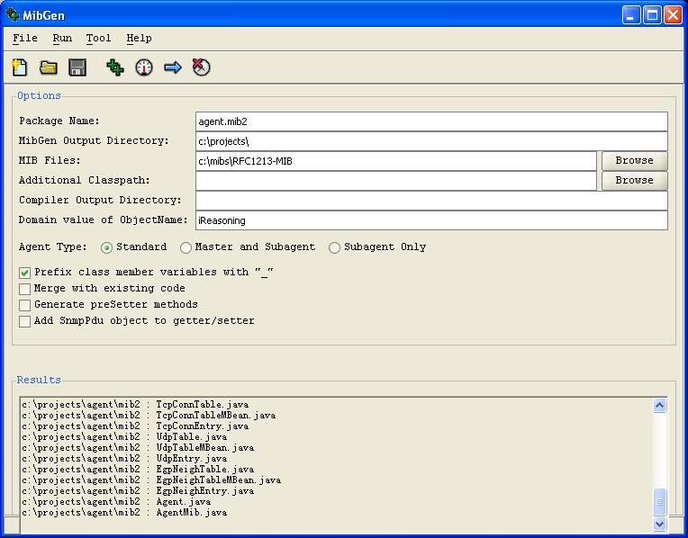 Portable SNMP Agent Builder 6.5.21 software screenshot