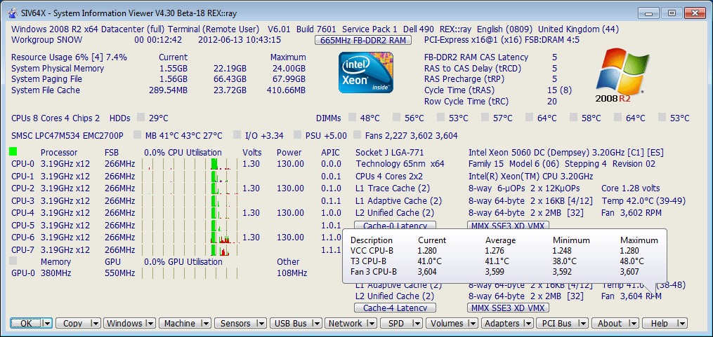 Portable System Information Viewer 5.04 software screenshot