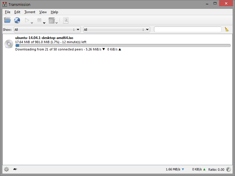 Portable Transmission-Qt 2.92 (14714) software screenshot