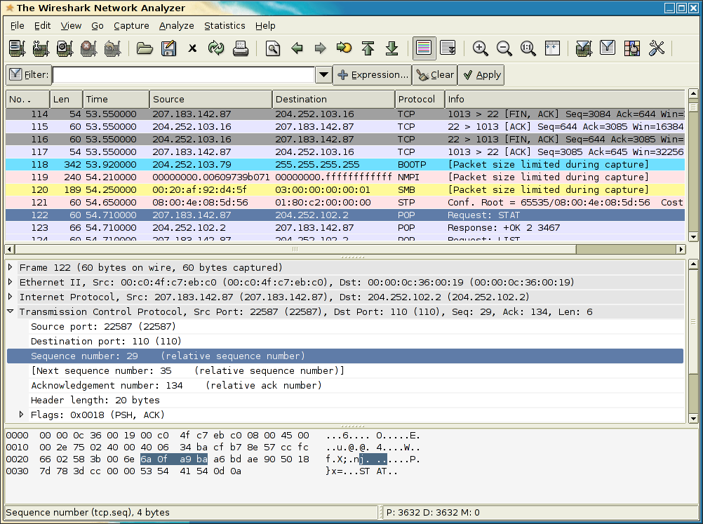 Portable Wireshark 2.2.5 software screenshot