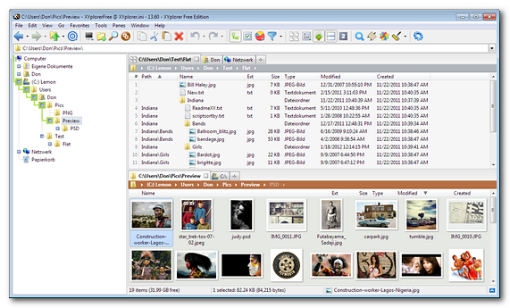 Portable XYplorerFree 17.40.0100 software screenshot
