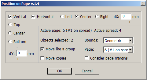 Position On Page 1.4 software screenshot