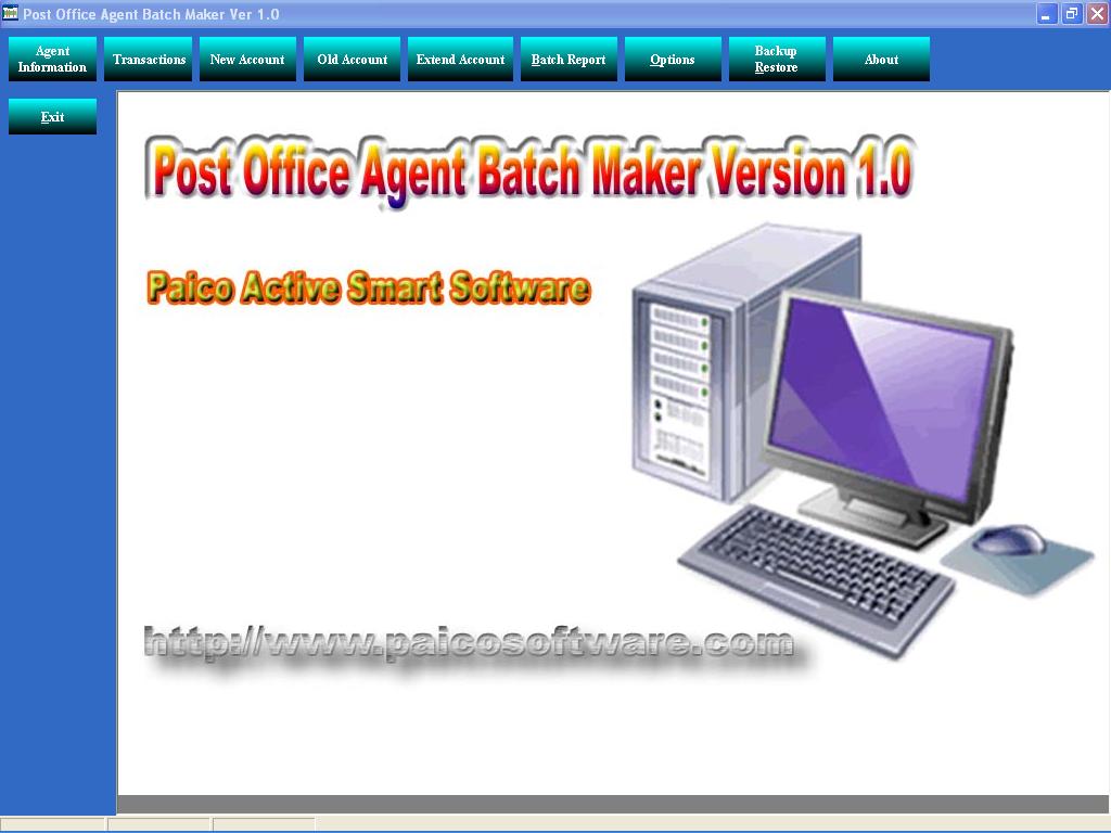 Post Office Agent Software RD-BATCH-MPKBY Rs 1500.00 1.0 software screenshot