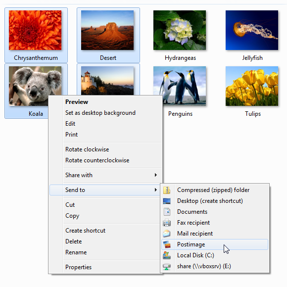 Postimage Portable 1.0.1 software screenshot