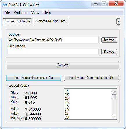 PowDLL Converter 2.42.5186.29064 software screenshot