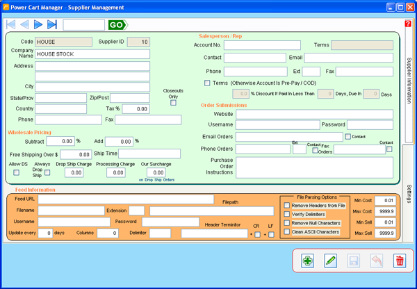 Power Cart Manager 1.0.5072 Beta software screenshot