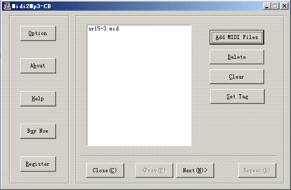 Power MIDI to CD 3.0 software screenshot