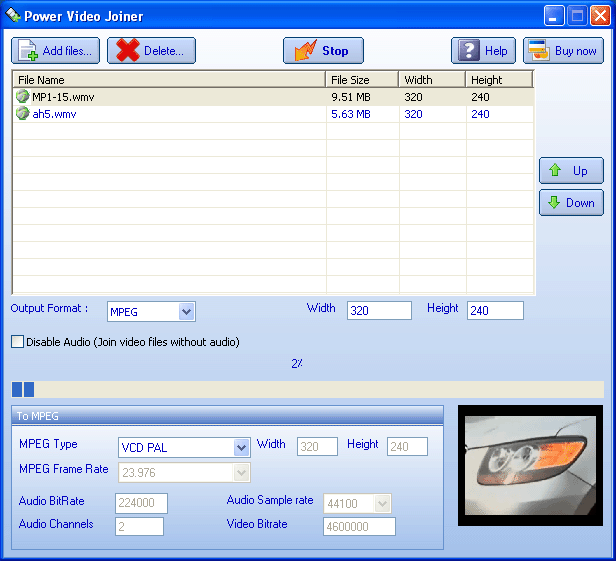 Power Video Joiner 5.6.89 software screenshot