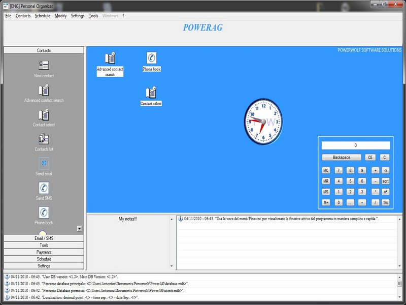 PowerAG 5.3.0 software screenshot
