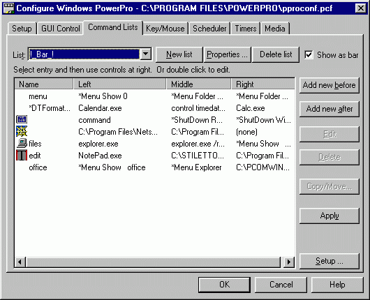 PowerPro 5.3.15 software screenshot