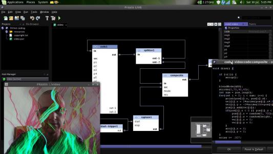 Praxis LIVE 3.1.0 software screenshot
