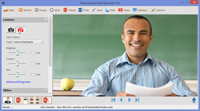 PresentationTube Recorder 3.13.1 software screenshot