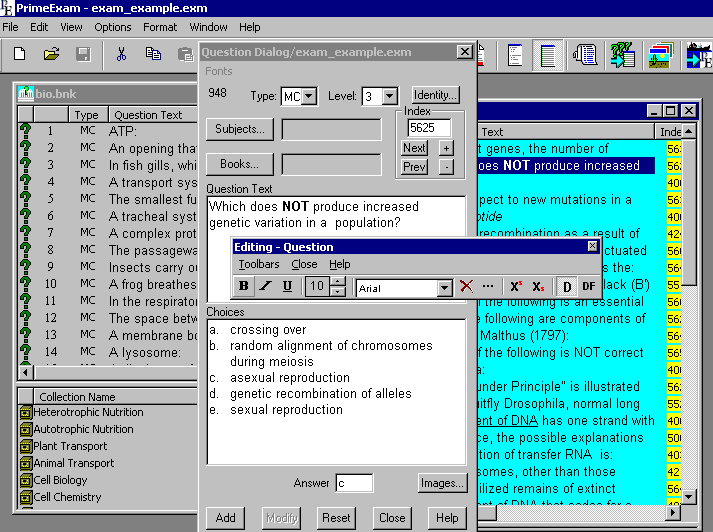 PrimeExam 1.2.2 software screenshot