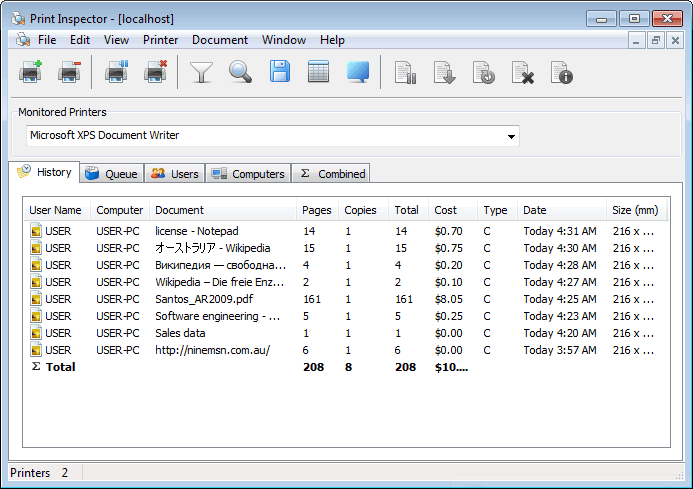 Print Inspector 7.0.7 software screenshot