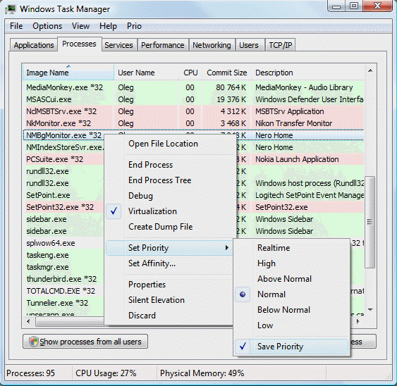Prio 2.1.0.4391 software screenshot