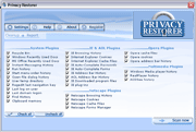 Privacy Restorer 1.0 software screenshot