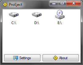 ProEject 1.0.0.0 software screenshot