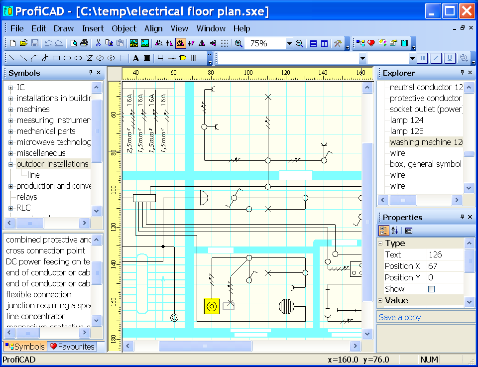 ProfiCAD 9.2.1 software screenshot