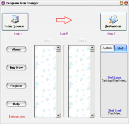 Program Icon Changer 6.1131 software screenshot