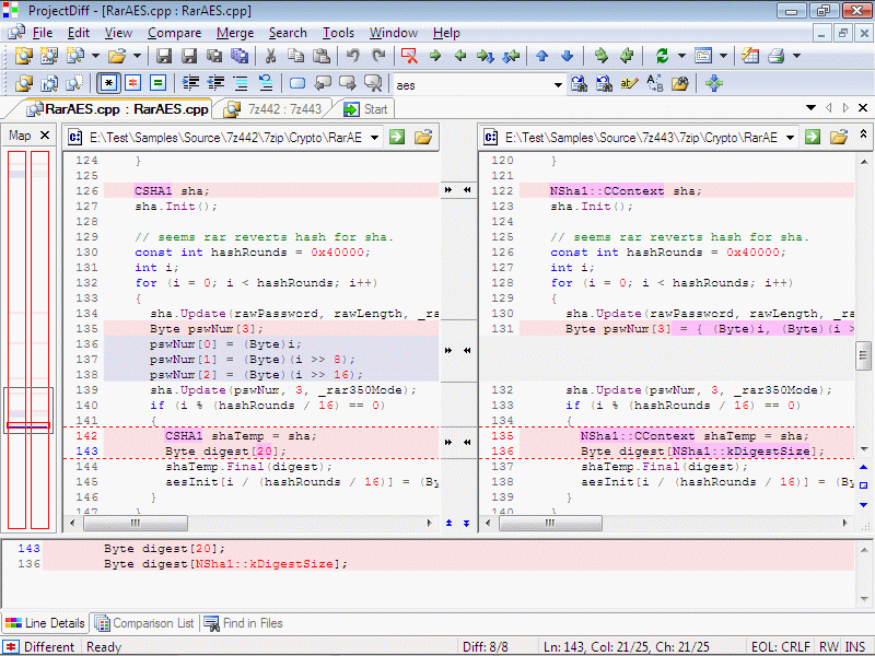 ProjectDiff 1.0.8 software screenshot