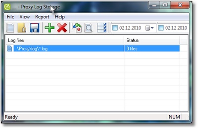 Proxy Log Storage Enterprise Edition 5.0.0371 software screenshot