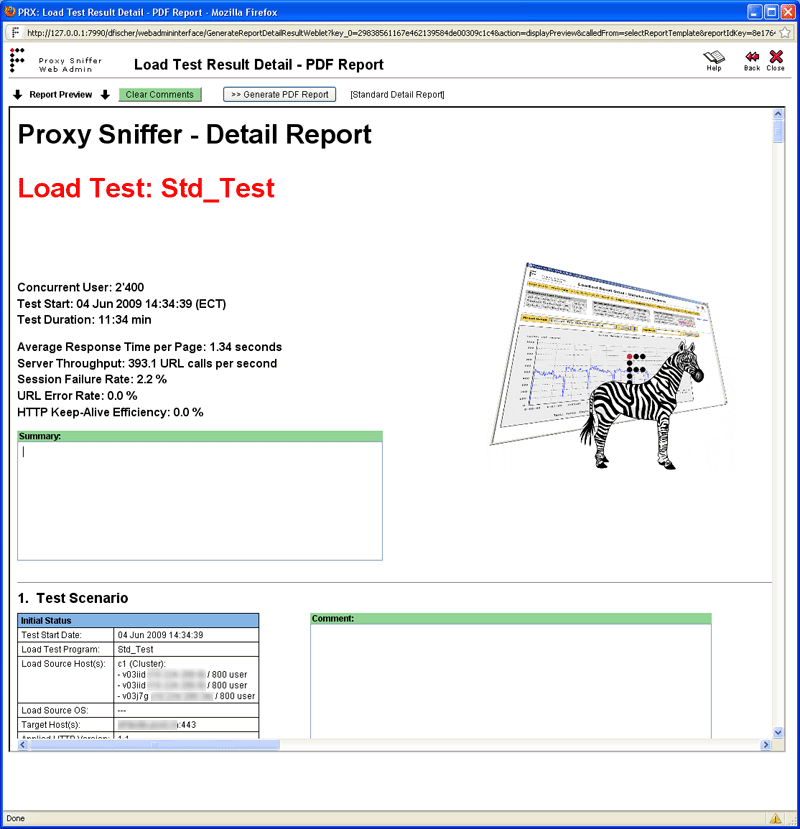 Proxy Sniffer 5.2-M software screenshot