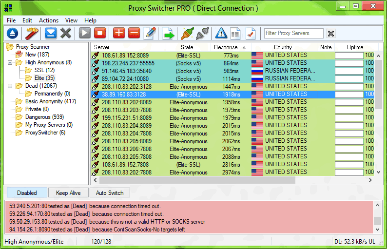 Proxy Switcher Lite 5.11.0.6896 software screenshot