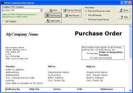 Purchase Order Organizer Pro 2.7 software screenshot