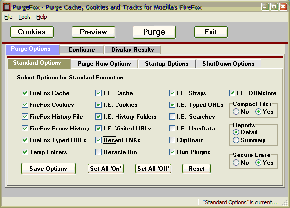 PurgeFox 5.01.5.1.0.180 software screenshot