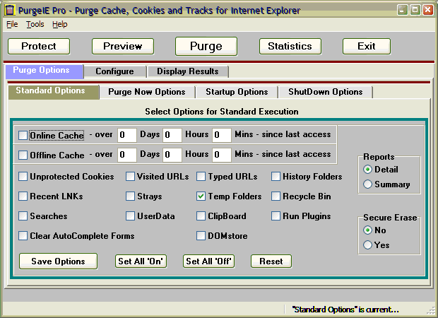 PurgeIE Pro 4.04 software screenshot