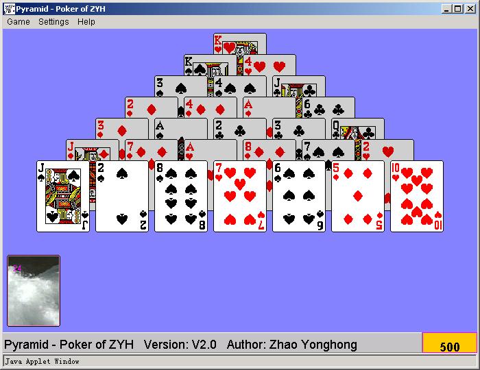 Pyramid - Poker of ZYH 2.0 software screenshot