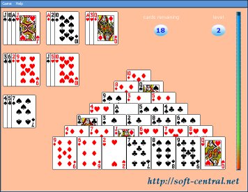 Pyramid Solitaire 1 software screenshot