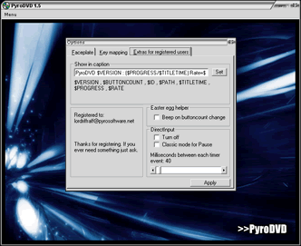 PyroDVD 1.5 software screenshot