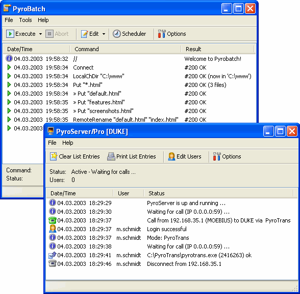 PyroTrans 2.26 software screenshot
