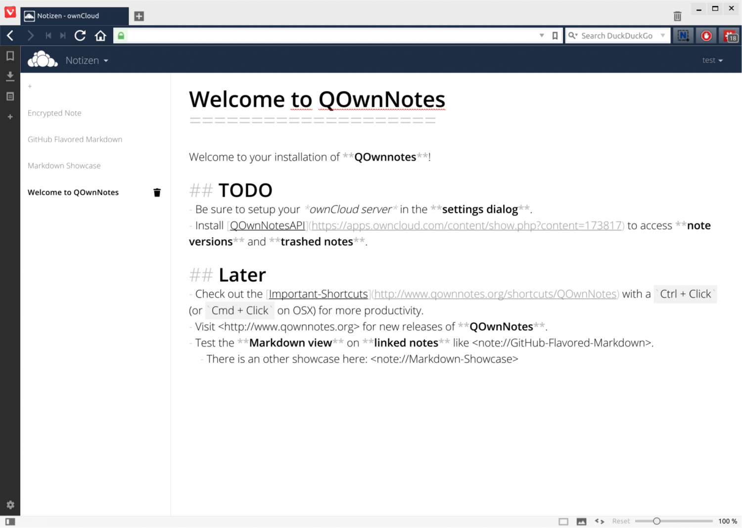 QOwnNotes 17.06.6.3071 software screenshot