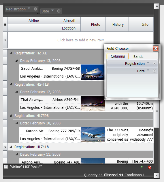 QtitanDataGrid 3.6.2 software screenshot
