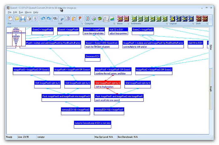 Quexal 1.9.1 software screenshot