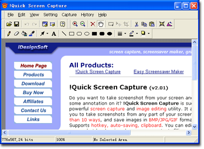 Quick Screen Capture 2.2.89 software screenshot