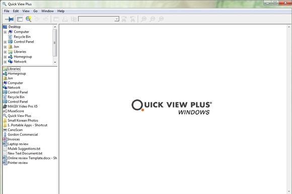 Quick View Plus 13.0.0 software screenshot
