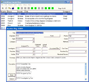 QuickBugs Windows 2.2 software screenshot