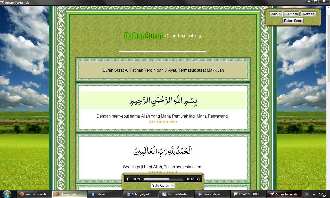 Quran-Terjemah 007 software screenshot