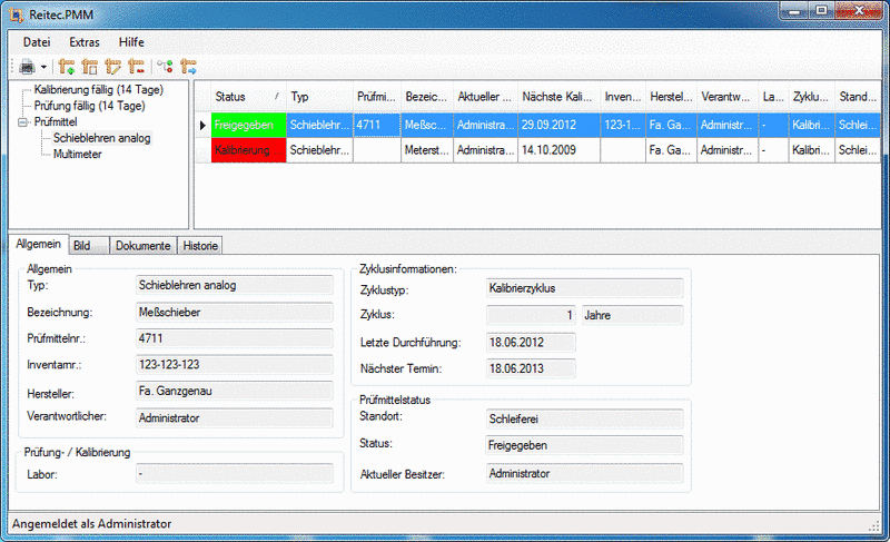 REITEC.PMM 1.2.1.0 software screenshot