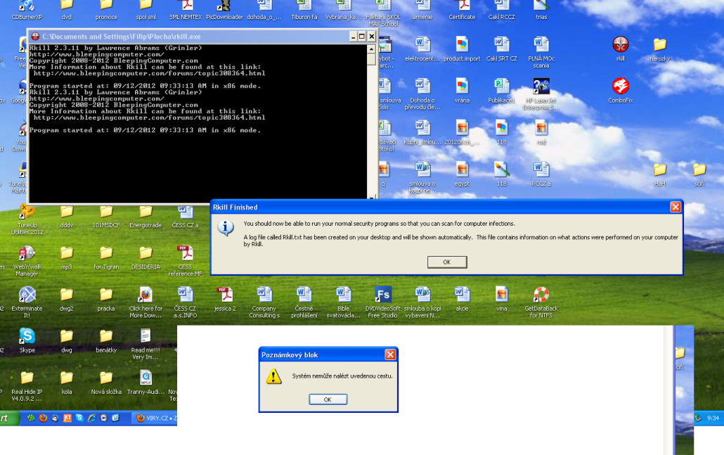 RKill (September 7, 2012) software screenshot