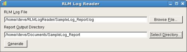 RLM Log Reader 1.0.0 software screenshot