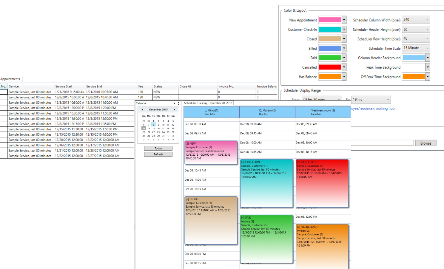RMCIS Appointment Scheduler 2.1.9 software screenshot