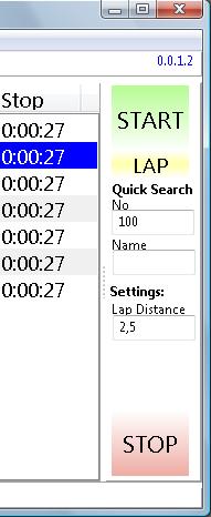 Race Timer 2.0.16.30 software screenshot