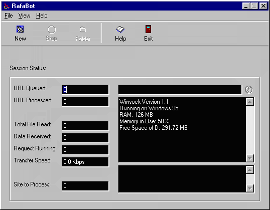 RafaBot 1.5 software screenshot